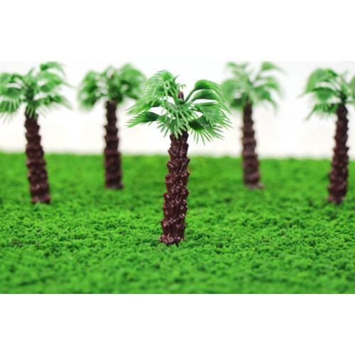 20pcs Model Livistona Chinensis Palm Trees Model Layout Train Scale 1:50-1:250 NEW model train ho scale YS06 railway modeling