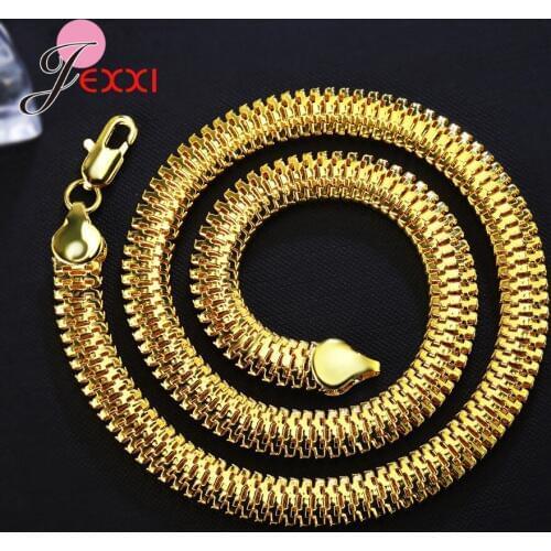 New Arrivals 10mm Thick Necklaces Statement Necklaces For Women Hip Hop Chain Necklace Collier Femme Lobster Clasp 50cm