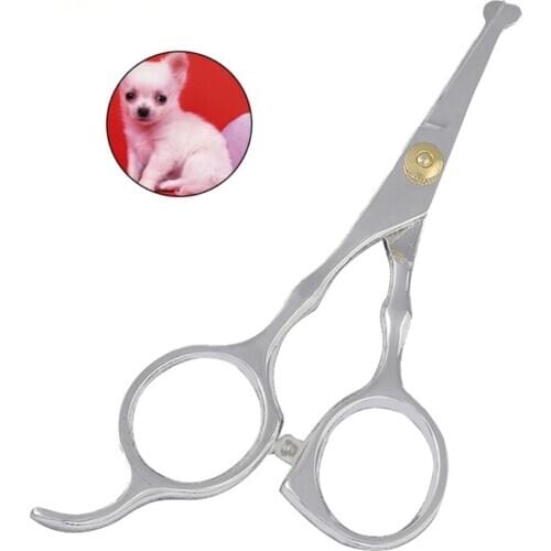 Pet Dogs Hair Scissors Safety Rounded Tips Grooming Thinning Shears Sharp Edge Animal Hairdressing Cutting Tesoura Tools