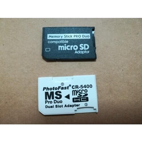 Single and Dual Micro SD TF to Memory Stick MS Pro Duo Adapter CR-5400 CR5400