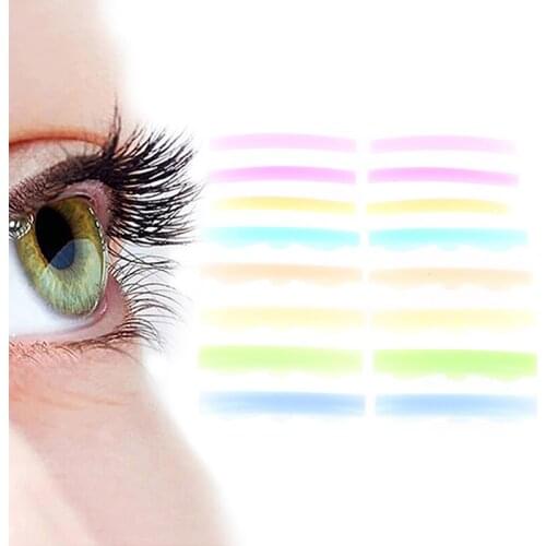 8Pairs Applicator Tools Silicone Eyelash Perm Pad Colorful Recycling Lashes Rods Shield Lifting 3D Eyelash Curler Accessories