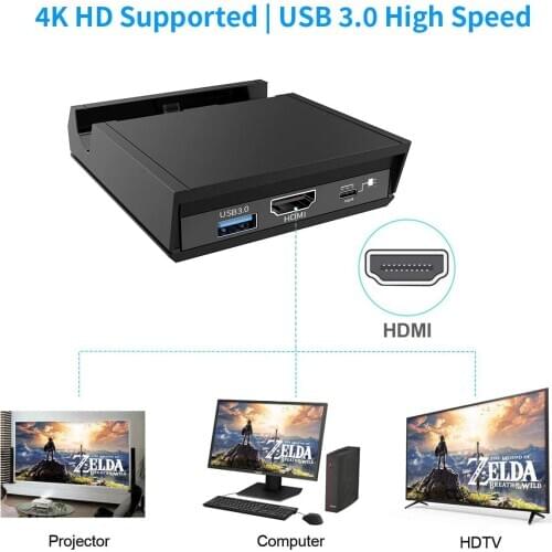 Portable Switch TV HDMI Controller Convert Adapter Charging Dock USB C Replacement For Nintend Switch Console Travel Accessories