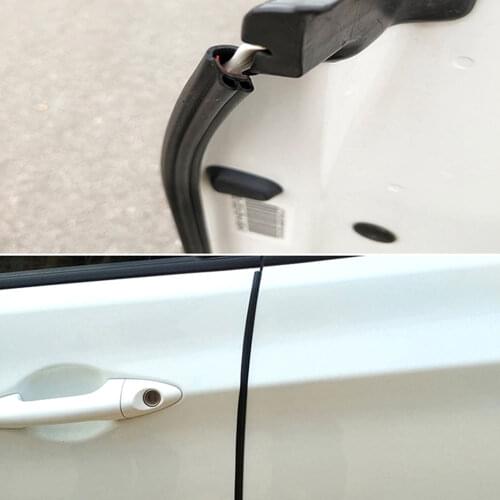 Durable Sealing Strip Adhesives Soundproof Sound Insulation Black 4M Rubber Sealant Anti-Collision Dustproof Auto Sealing Strip