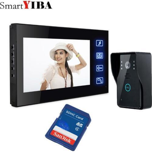 SmartYIBA 7" Color Record Screen video function intercom Door Phone Kit