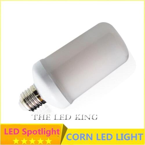 SonQin Dynamic Flame Effect LED Corn light Bulb 110V 220V E27 9W 15W Simulation Fire