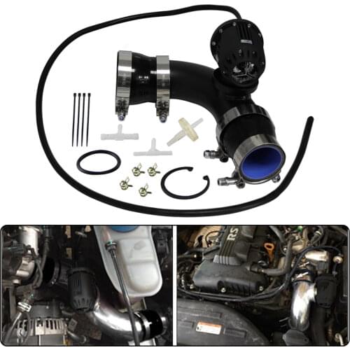 Blow Off Valve BOV4 SSQV Bolt-On Kit for Hyundai Genesis Coupe 2.0T 10-12 Black