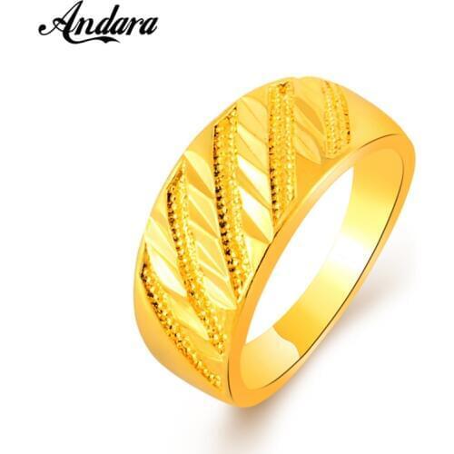 Super Cheap Fashion GP Gold Color Round Ring For Women Men New Gold Finger Ring Jewelry Top Quality Free Shipping JR063