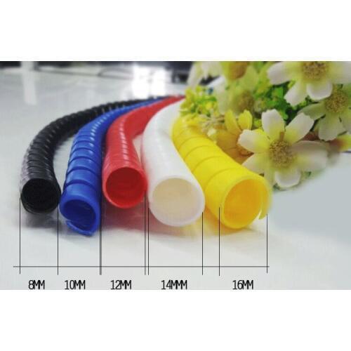 Tube number 2 m / batch of colorful winding spiral cable casing harness electric vehicle heat pipe casing