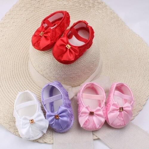 Newborn Baby Girls Shoes Soft Bottom Net Yarn Soft Flowers Bow Princess Shoes Toddler Kids Shoes First Walker free shipping
