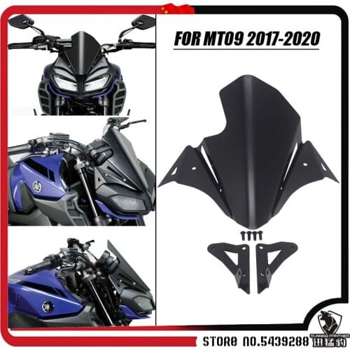 Motorcycle Accessories Front Windshield Windscreen Airflow Wind Deflector For YAMAHA MT-09 MT 09 MT09 mt09 2017 2018 2019 2020