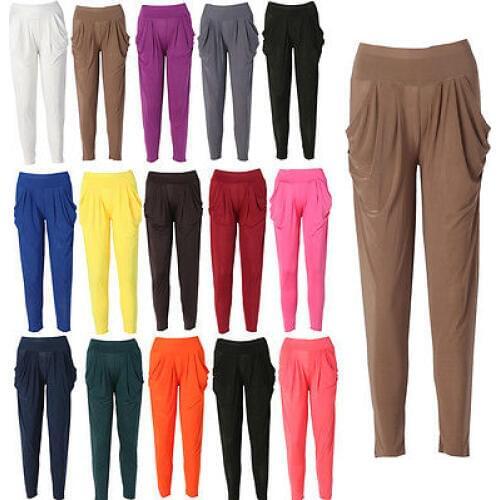 Ladies Women Fashion Casual Harem Baggy Pants Trousers Slacks