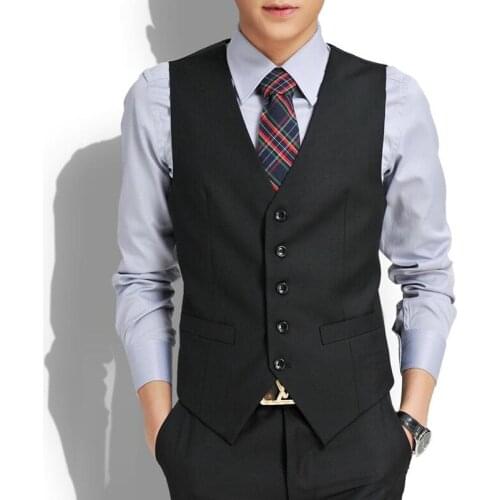 British Style Vest New Wedding High Quality Goods Cotton Mens Fashion Design High-end Male Business Casual Suit Waistcoat