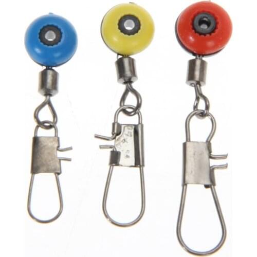 60Pcs/lot Fishing Tackle Running Ledger Slider Deads Snap Link Swivels for Sea Carp Rock Fishing Accessories Parts Color Random