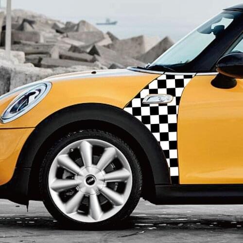 For BMW MINI Cooper F55 F56 R55 R56 COUNTRYMAN Car Styling Modified Lahua Paper Fender Stickers, Leaf Slab Flower Car Stickers