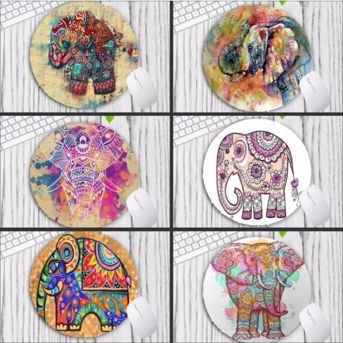 Mairuige Big promotion Elephant mouse pad for computer mouse notbook custom Round mousepad padmouse gaming gamer 200X200X2MM