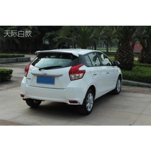 Higher star ABS material car rear wing Spoilers,Empennage with paint for Toyota Yaris 2009-2015