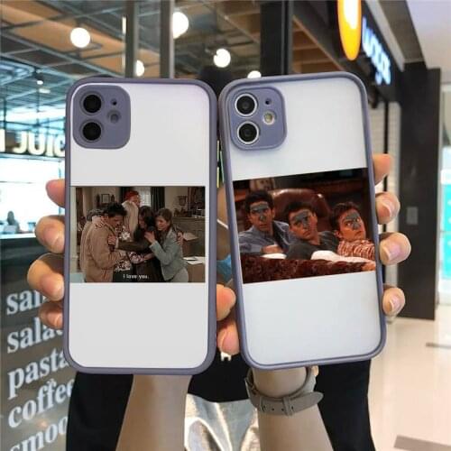 Friends tv show pattern high quality Phone Cases matte transparent For iphone 7 8 11 12 plus mini x xs xr pro max cover
