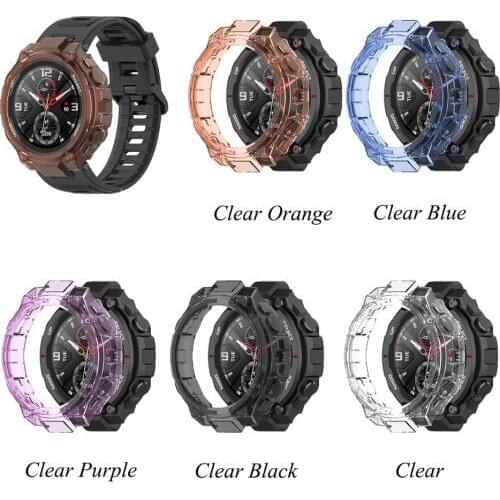 Outdoor Sport TPU Case Cover for Amazfit T-Rex Protector Bumper Cover Case for Huami Amazfit T-Rex Shock Proof Frame