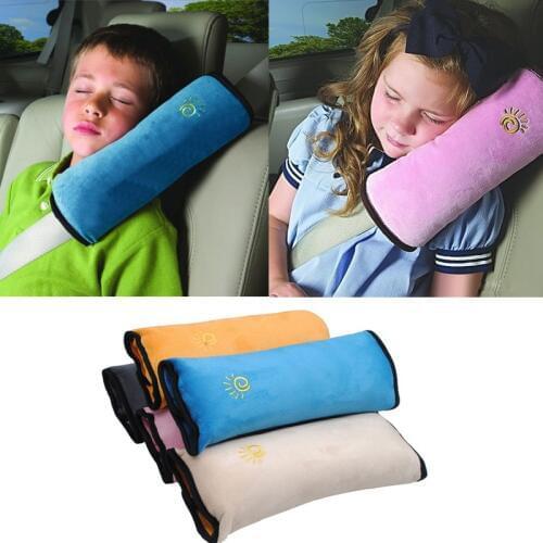 Baby Pillow Car Safety Belt & Seat Sleep Positioner Protect Shoulder Pad Adjust Vehicle Seat Cushion for Kids Baby Playpens