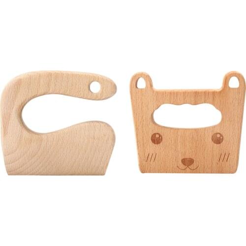 Kids Wooden Cutter For Cooking Safe Kitchen Cutting Toy DIY Tool Safe Wooden Cutter Cute Gifts Enhancing Hands-on Generous