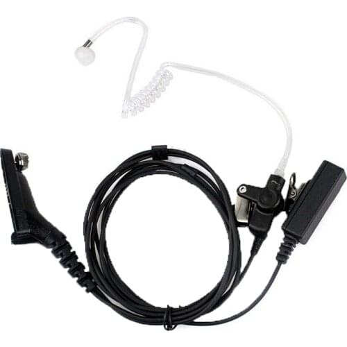 10 X Two Way Radio Earpiece Covert Acoustic Tube Earphone Headset For Motorola Walkie Talkie XIRP8268 P8260 P8200 XPR6550 DP4400