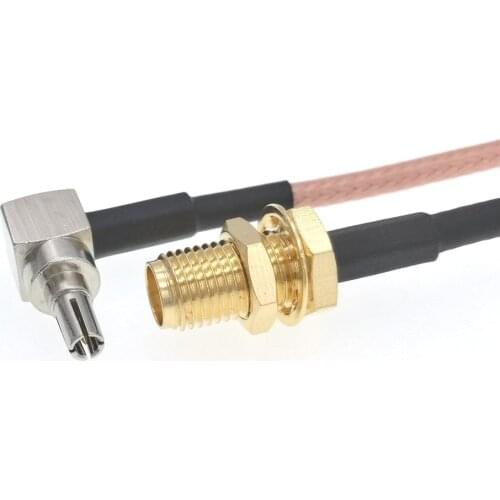 SMA Female Jack To CRC9 Male 90 degree RG316 Coaxial Cable 8" 20CM Adapter 3G 4G wifi Antenna Cable