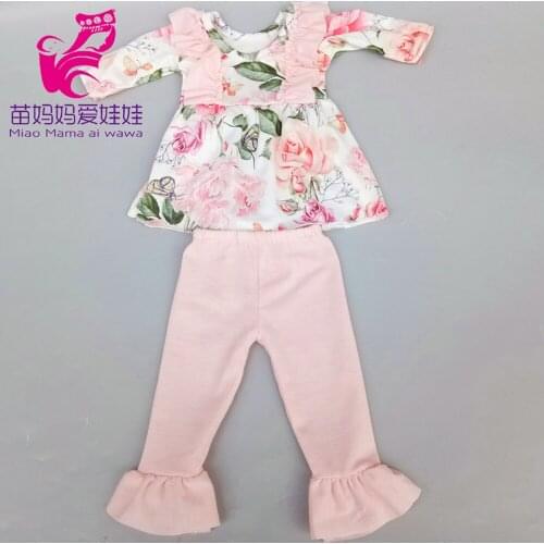 Doll clothes pants set fit for 18inch reborn baby dolls clothes 18" girl doll clothes wear children gift