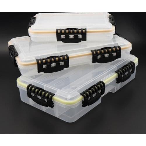 Fishing Tackle Box Large Capacity Waterproof Double Sided High Strength Fishing Accessories Lure Hook Storage Fishing Boxes