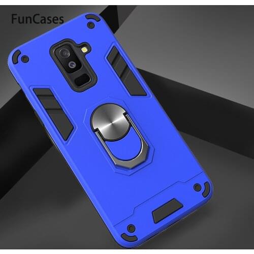 Magnetic Car Holder Ring Phone Bag Cases For Samsung A9 Star Lite Soft Silicone Protector Samsung A6 Plus 2018 A8 A2 Core