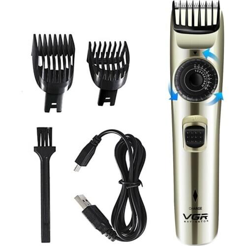 Mens Electric Hair Clipper Home USB Cordless Shaver Trimmer Haircut Kit