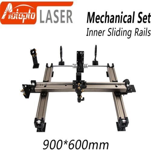 Mechanical Parts Set 900*600mm Inner Sliding Rails Kits Spare Parts for DIY 9060 CO2 Laser Engraving Cutting Machine