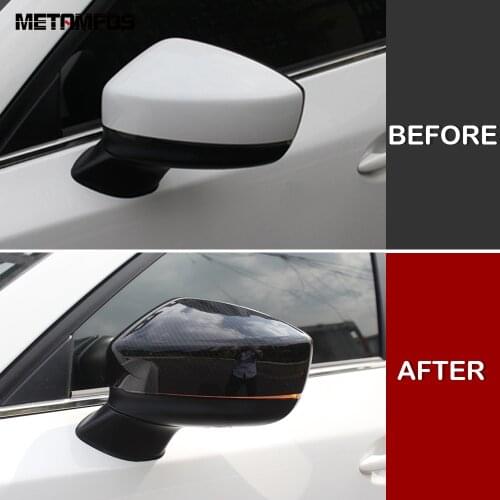 Rearview Mirror Cover Trim For Mazda CX-5 CX5 KF CX-8 CX8 2017-2020 2021 Chrome Side Door Mirror Strip Sticker Car Accessories