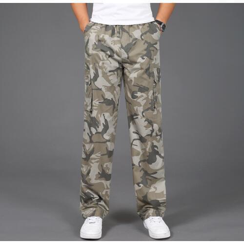 2021 New Joggers Men Hot Sale Casual Camouflage Pants Homme Summer 100% Cotton Elastic Comfortable Trousers Men Plus Size 5XL
