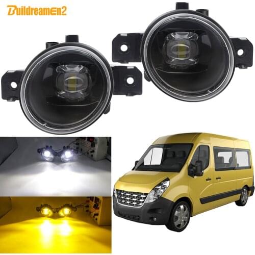 Fog Light Assembly For Renault Master 3/III 2010-2015 Car Front Bumper LED Lens Fog Lamp Daytime Running Light 30W 8000LM 12V