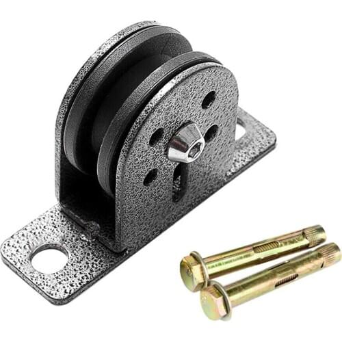 Stainless Steel Bearing Fixed Pulley Block Single Silent Wheel for Arm Muscle Strength Workout and Lifting Training Accessories