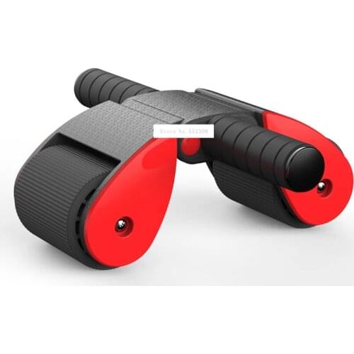 Folding Ab Roller Coaster Home Gym Abdominal Muscle Training Device Wheel Double Wheel Power Roller Indoor Fitness Equipment