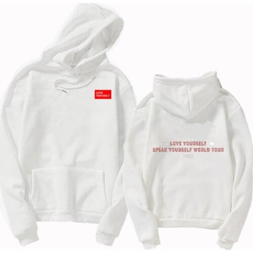 A South Korean boy band hoodie Kpop Love Yourself felpe roupas Sweatshirt Bangtan Album Hoodies & Sweatshirts Womens Clothing