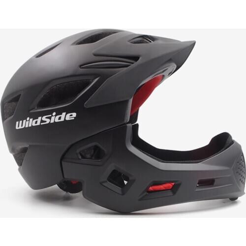 Bicycle helmet adult children full face OFF-ROAD vtt trail mountain mtb riding off-road safety downhill children riding helmet