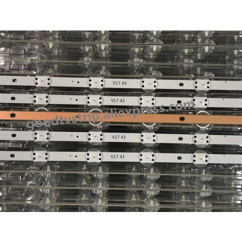 1set=5pcs 100% Original new led backlight SUNG WEI55V0 E74739 94V-0 43 V17 ART3 2867 Rev0.3 for 43inch tv 1pcs=10led 867mm