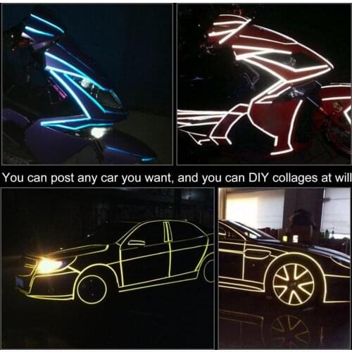 1 Roll New Lightweight Fade-resistant Waterproof Reflective Sticker Self Adhesive Wear Resistant PET Bike Decorative Reflective
