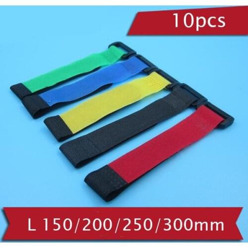 10 Pcs FPV Lipo Battery Strap Magic Battery Bandage for RC Airplane/Car/Boat Model 20*150/200/250/300mm