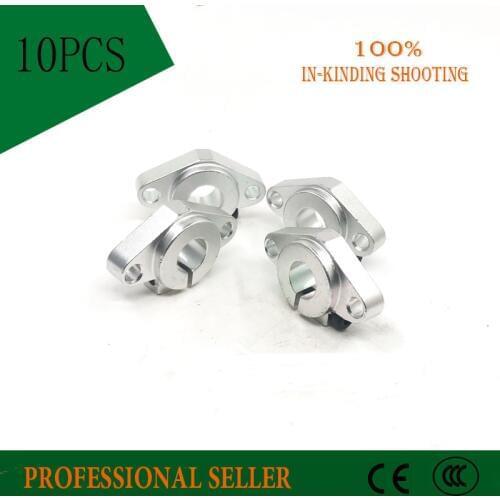 10pcs/lot SHF16 16mm horizontal linear shaft support 16mm Linear Rail Shaft Support XYZ Table CNC SHF Series Rail Shaft