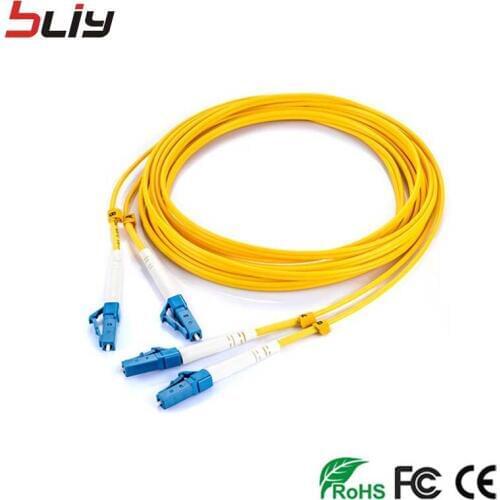 10PCS/bag 3M LC UPC Simplex single-mode free shipping fiber optic patch cord LC 3M Simplex 3.0mm FTTH fiber optic jumper ftth