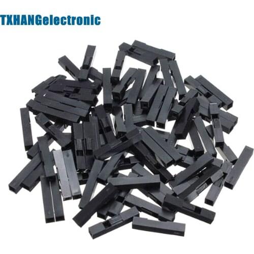 100Pcs 2.54mm 1P Pitch Dupont Jumper Wire Cable Housing Female Pin Contor diy electronics