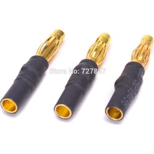 3.5mm Female to 4.0mm Male Gold Bullet banana Connector Adapter for ESC / Motor Part Good Quality