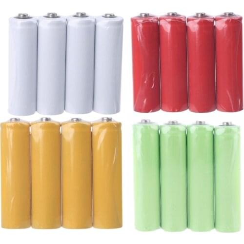 4Pcs No Power AA Dummy Fake Battery Setup Shell Placeholder Cylinder Conductor M5TB