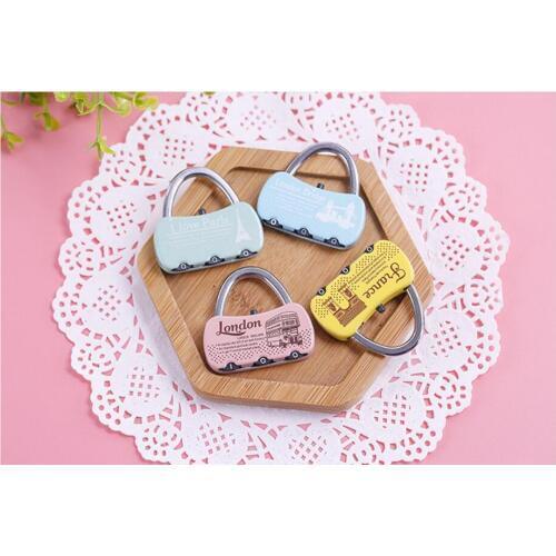 50pcs/lot! Mini Handbag Modeling Small Password Lock Trolley Case Password Lock