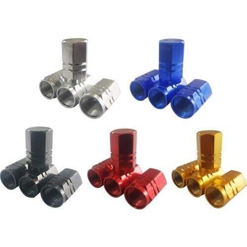 Aluminum Alloy Car Wheel Tire Valve Caps Tyre Rim Stem Covers Airdust Waterproof For Automobiles Motorcycles Trucks Bikes