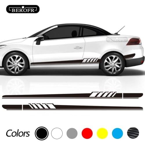For Renault Megane Scenic Dacia Duster Sandero Logan Clio Laguna Captur Fluence Koleos Zoe Car Side Sticker Car Accessories 2Pcs
