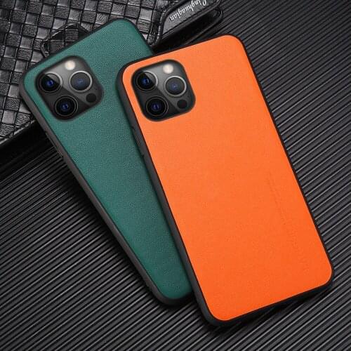 Genuine Leather Business Phone Cases For iPhone 12 Mini 12 Pro Max 11 Pro Max X XS Max XR 6 6s 7 8 plus 5 5S se 2020 Back Cover